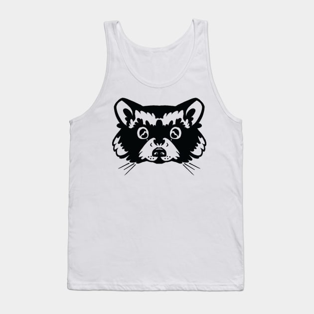 Trash Animals - Raccon Tank Top by allisonelyse